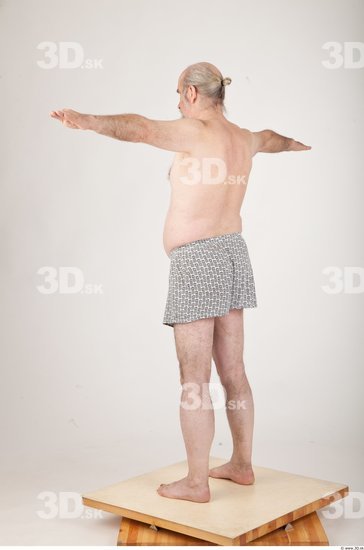 Whole Body Man T poses Underwear Shorts Average Wrinkles Studio photo references