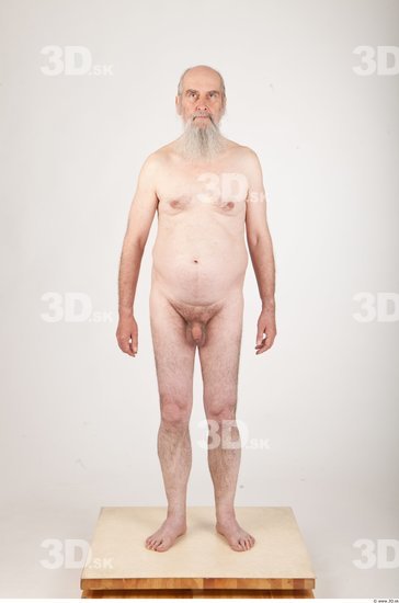 Whole Body Man Animation references Nude Average Wrinkles Studio photo references