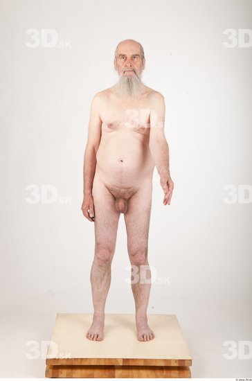 Whole Body Man Animation references Nude Average Wrinkles Studio photo references