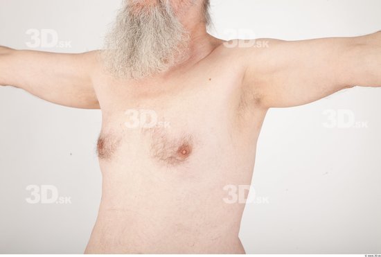Chest Man Nude Average Wrinkles Studio photo references