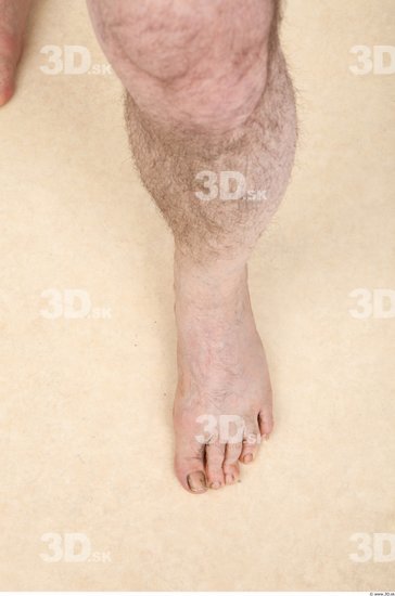 Foot Man Nude Average Wrinkles Studio photo references