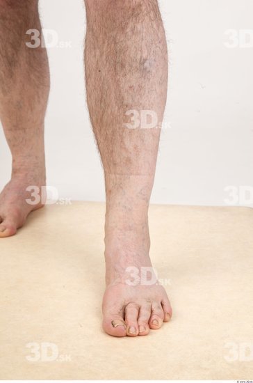 Foot Man Nude Average Wrinkles Studio photo references