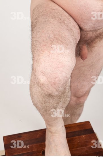 Knee Man Nude Average Wrinkles Studio photo references