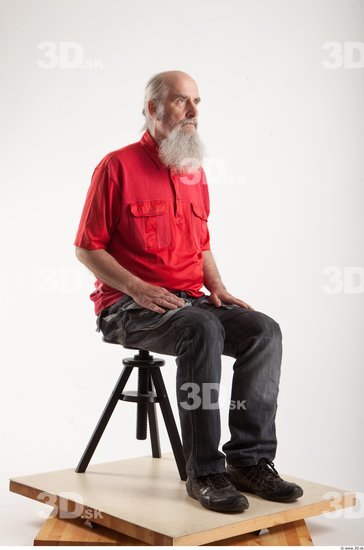 Whole Body Man Artistic poses White Casual Average Bearded