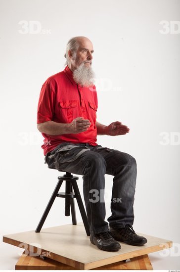 Whole Body Man Artistic poses White Casual Average Bearded