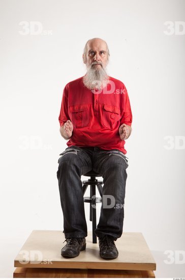 Whole Body Man Artistic poses White Casual Average Bearded