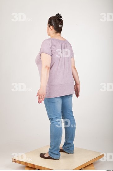Whole Body Woman Animation references Casual Chubby Studio photo references
