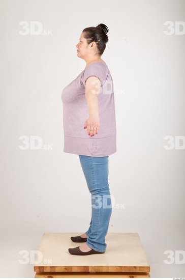 Whole Body Woman Animation references Casual Chubby Studio photo references