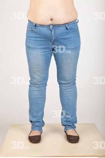 Leg Woman Casual Jeans Chubby Studio photo references