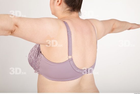 Back Woman Underwear Bra Chubby Studio photo references