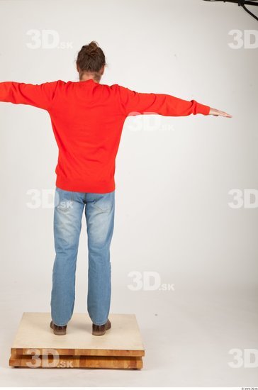 Whole Body Man T poses Casual Average Studio photo references