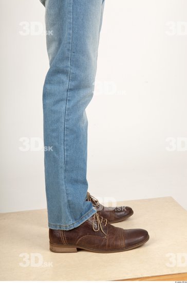 Calf Man Casual Jeans Average Studio photo references