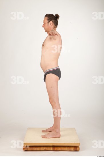 Whole Body Man T poses Underwear Shorts Average Studio photo references