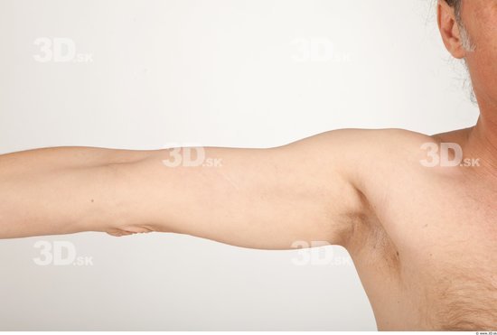 Arm Man Nude Average Studio photo references