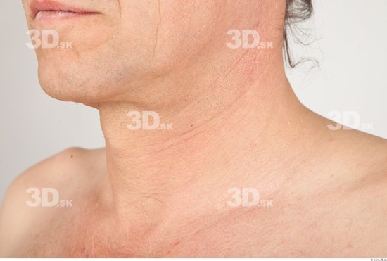 Neck Man Nude Average Studio photo references