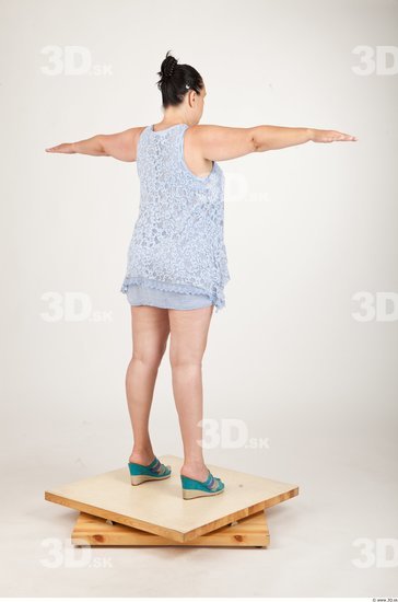 Whole Body Woman T poses Casual Dress Average Studio photo references