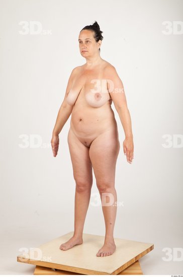 Whole Body Woman Animation references Nude Average Studio photo references