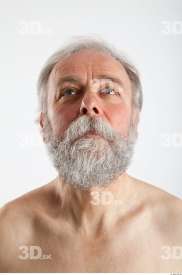 Head Man Animation references White Average Bearded