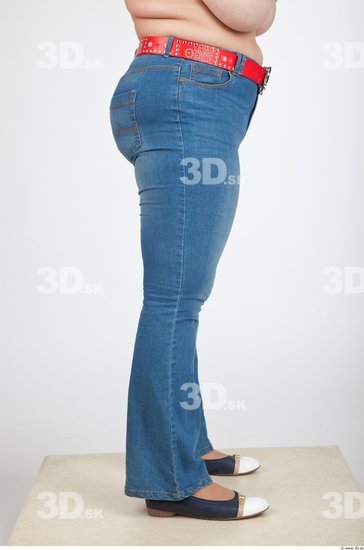 Leg Woman Casual Jeans Average Studio photo references