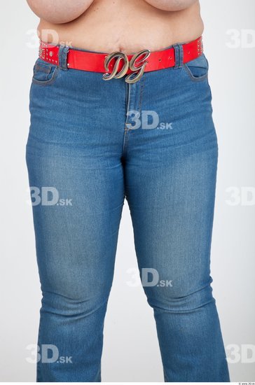 Thigh Woman Casual Jeans Average Studio photo references