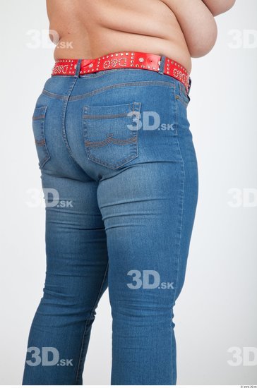 Thigh Woman Casual Jeans Average Studio photo references