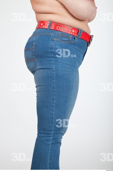 Thigh Woman Casual Jeans Average Studio photo references