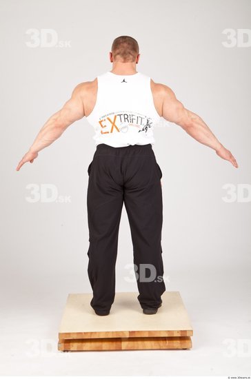 Whole Body Man White Sports Muscular Studio photo references