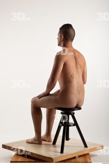 Whole Body Man Artistic poses White Nude Athletic