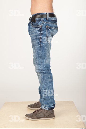 Leg Man Casual Jeans Athletic Studio photo references