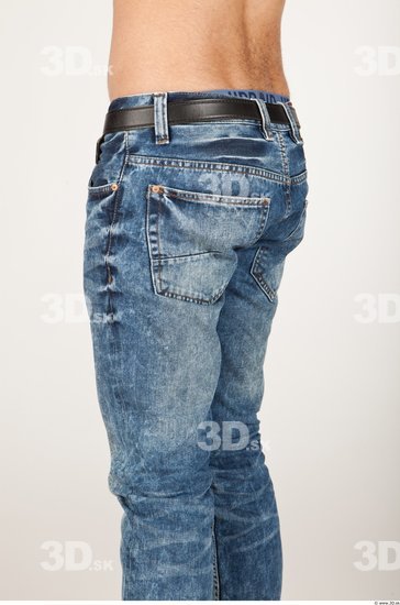 Thigh Man Casual Jeans Athletic Studio photo references