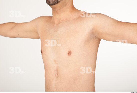 Chest Man Nude Athletic Studio photo references