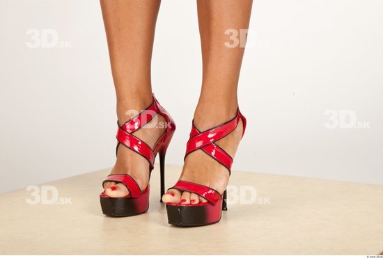 Foot Woman Formal Shoes Slim Studio photo references