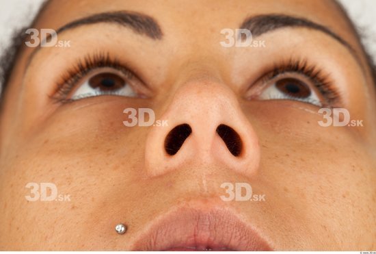 Nose Woman Slim Studio photo references