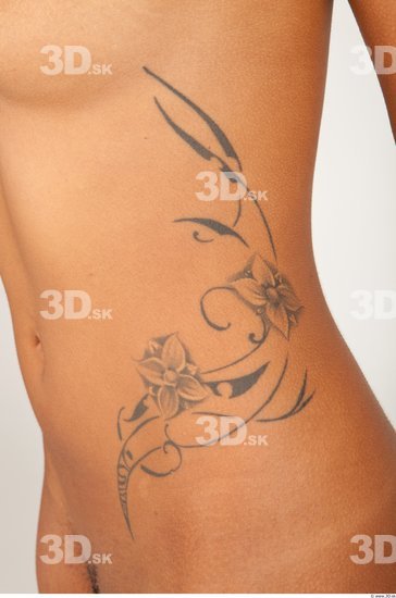 Skin Woman Tattoo Nude Slim Studio photo references