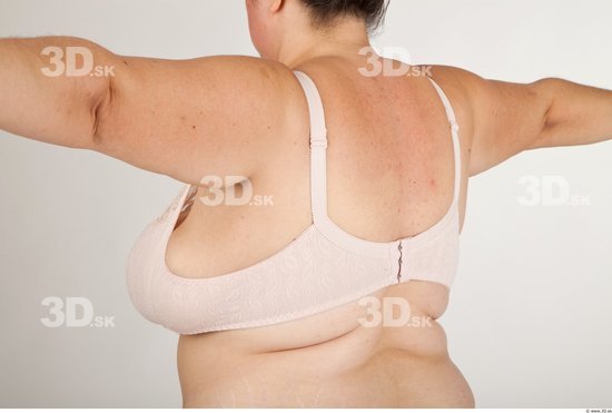Back Breast Woman Underwear Bra Muscular Overweight Studio photo references
