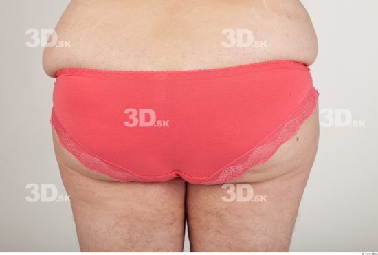 Back Bottom Man Woman Underwear Overweight Panties Studio photo references