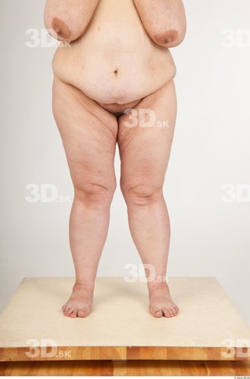 Leg Back Woman Nude Overweight Studio photo references