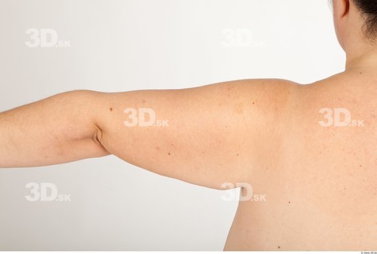 Arm Back Woman Nude Overweight Studio photo references