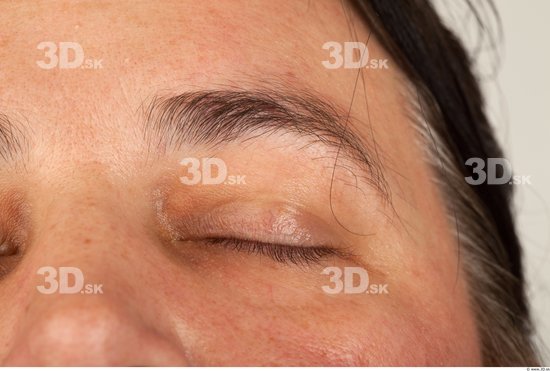 Eye Back Woman Overweight Studio photo references