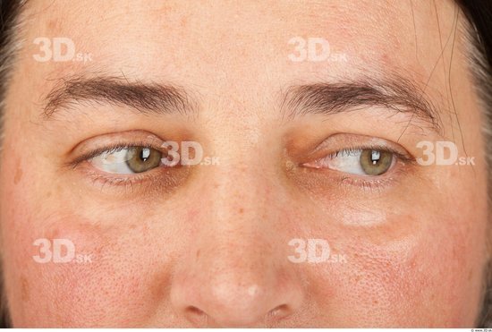 Eye Back Woman Overweight Studio photo references