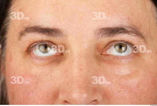 Eye Back Woman Overweight Studio photo references