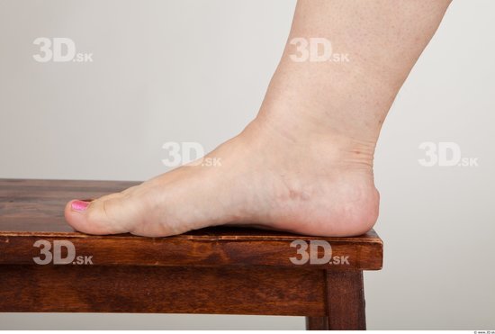 Foot Back Woman Nude Overweight Studio photo references