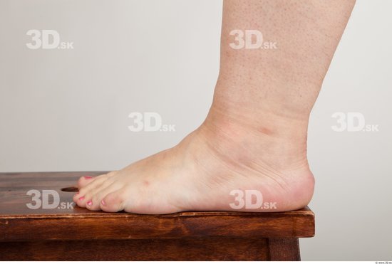 Foot Back Woman Nude Overweight Studio photo references