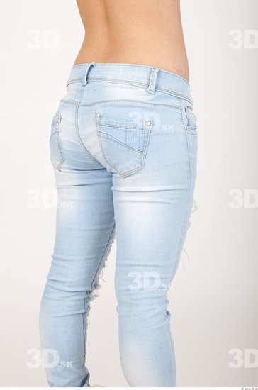 Thigh Woman Asian Casual Jeans Slim Studio photo references