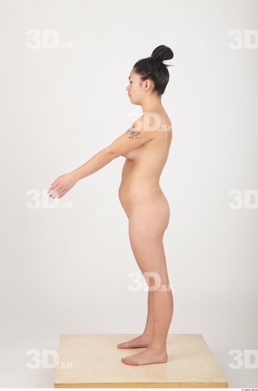 Whole Body Woman Animation references Asian Nude Slim Studio photo references