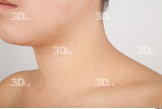 Neck Woman Asian Nude Slim Studio photo references