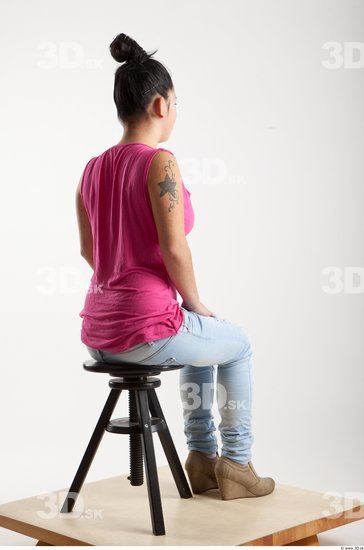 Whole Body Artistic poses Asian Casual Studio photo references