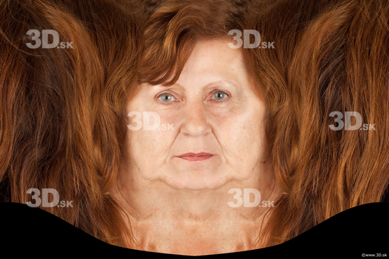 Head Woman White Average Head textures Wrinkles