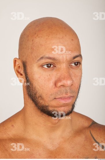 Head Man Nude Bald Studio photo references