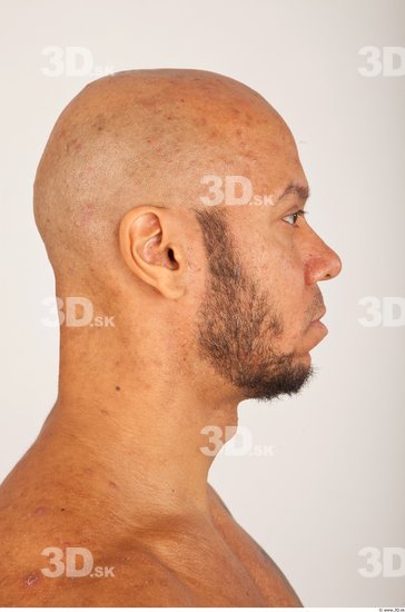 Head Man Nude Bald Studio photo references